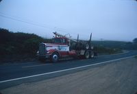 logging truck empty