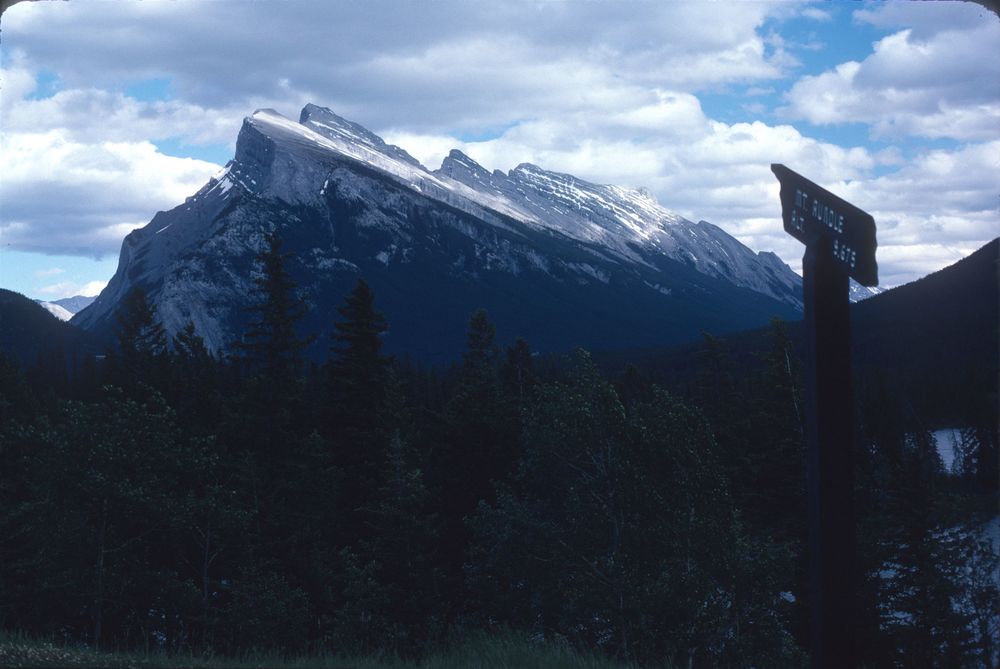 Mt Rundle, faulted block